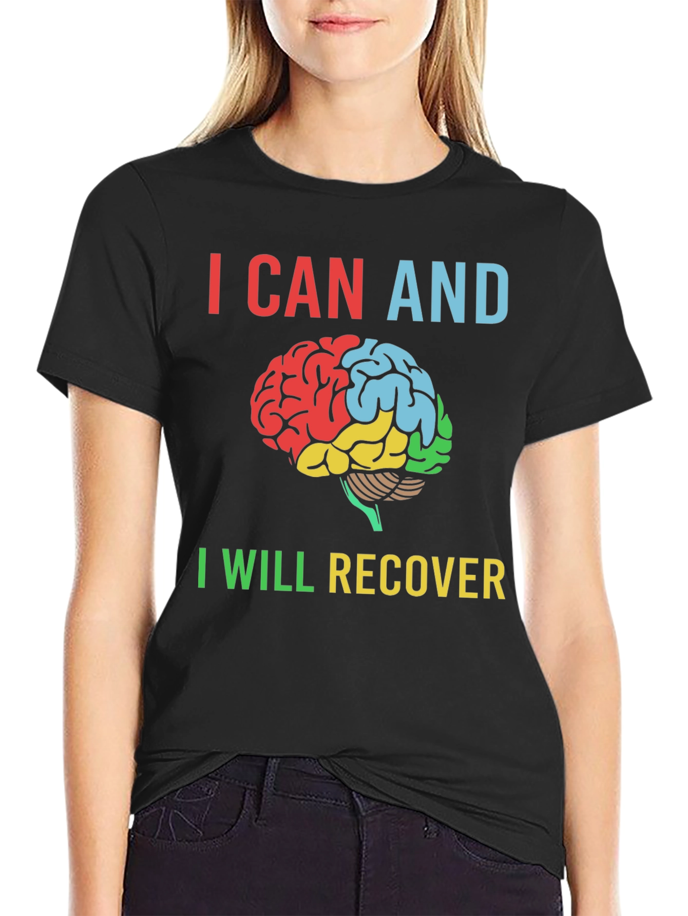 I Can and I Will Recover Brain T-Shirt