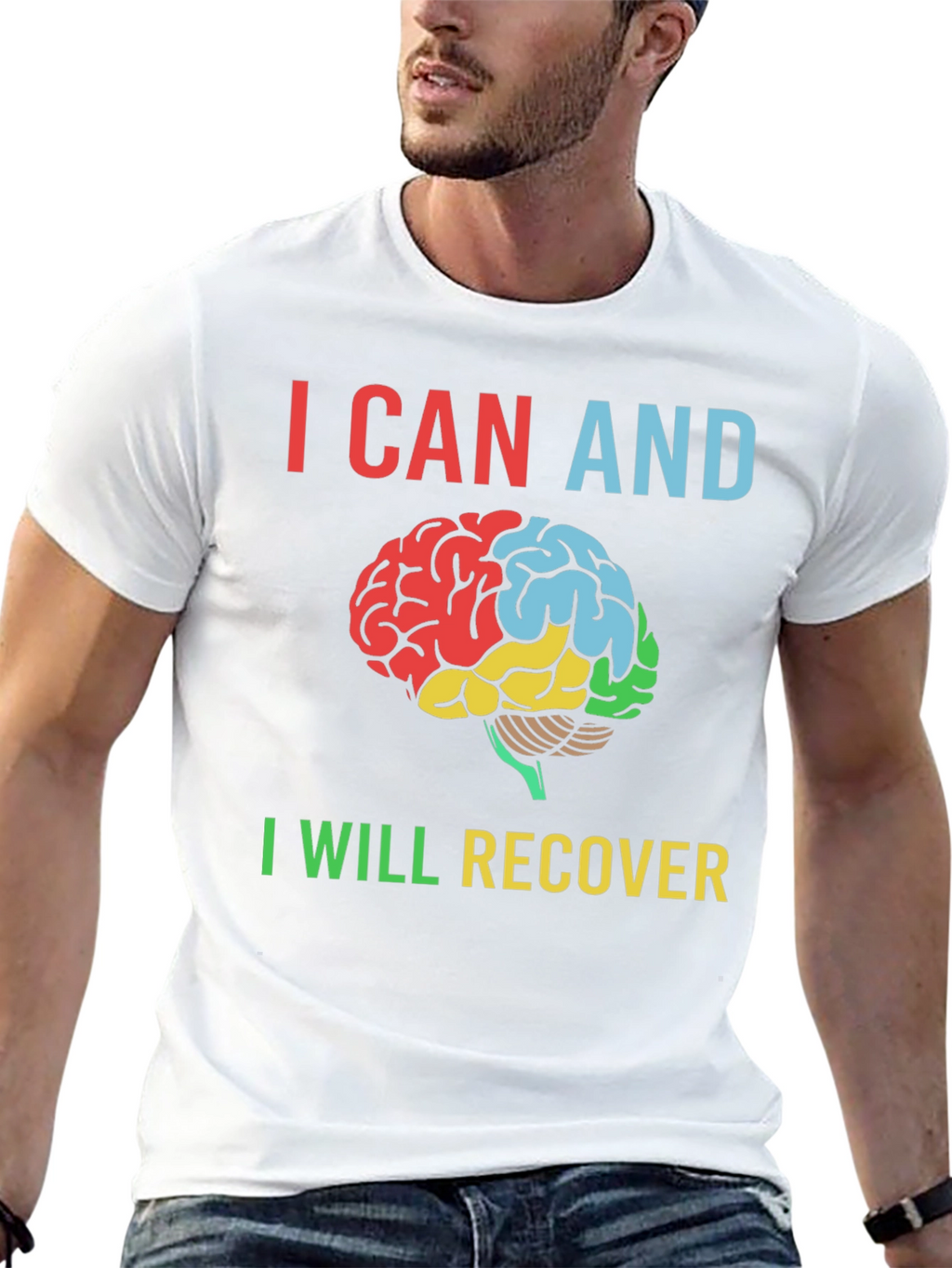 I Can and I Will Recover Brain T-Shirt