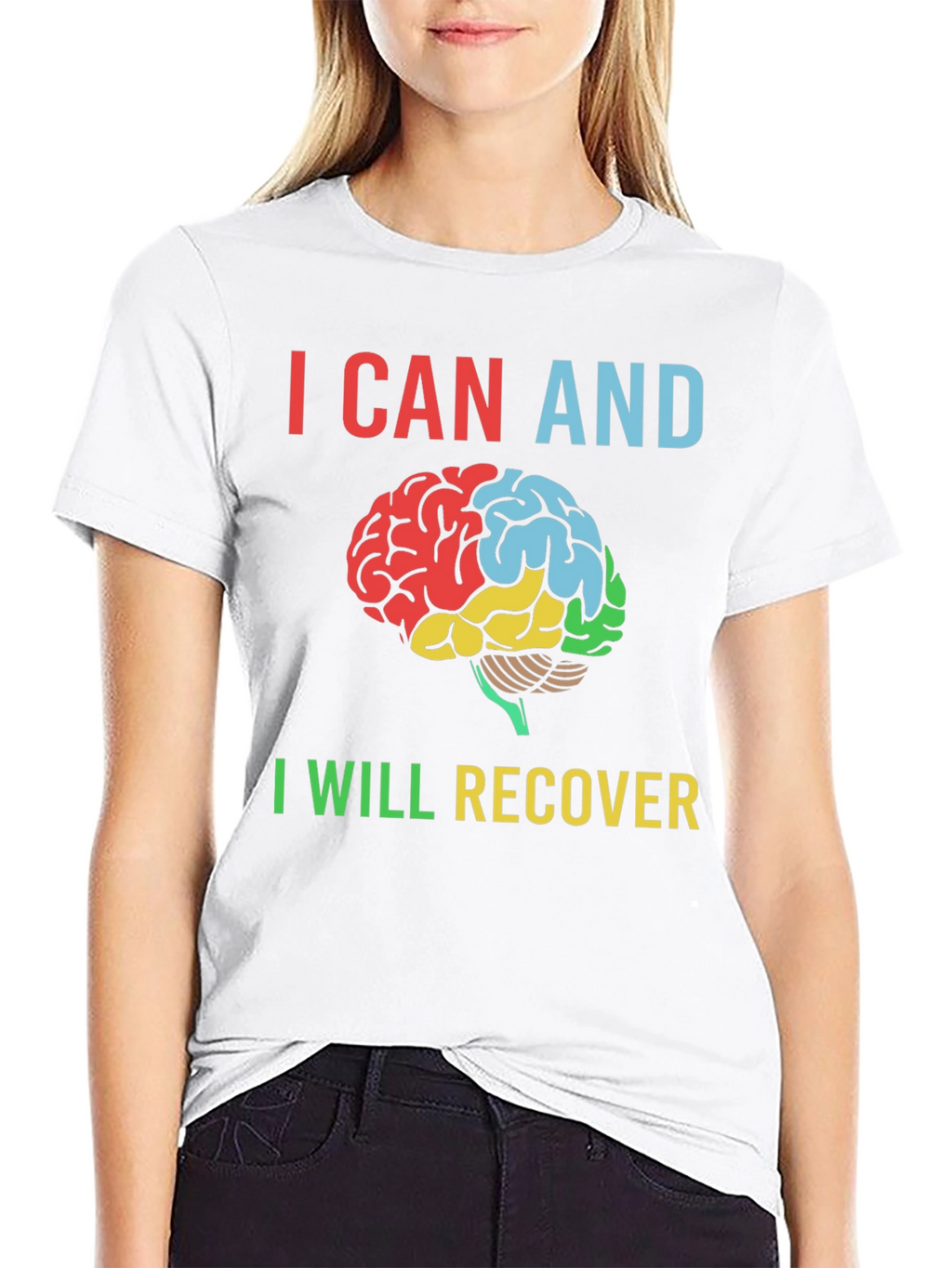 I Can and I Will Recover Brain T-Shirt