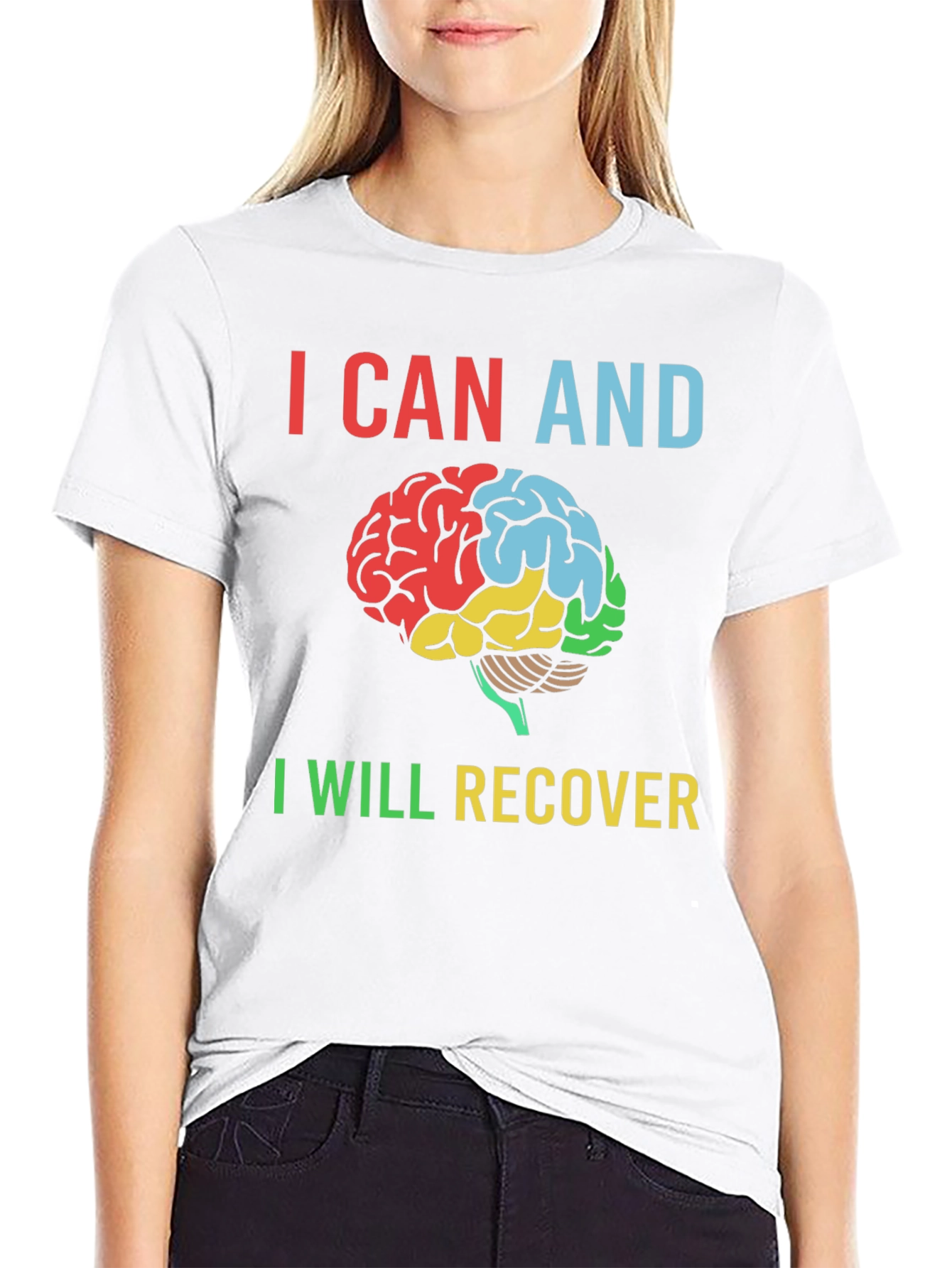 I Can and I Will Recover Brain T-Shirt