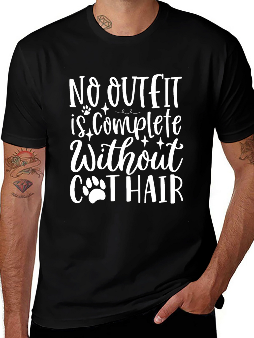 No Outfit Complete Without Cat Hair T-Shirt