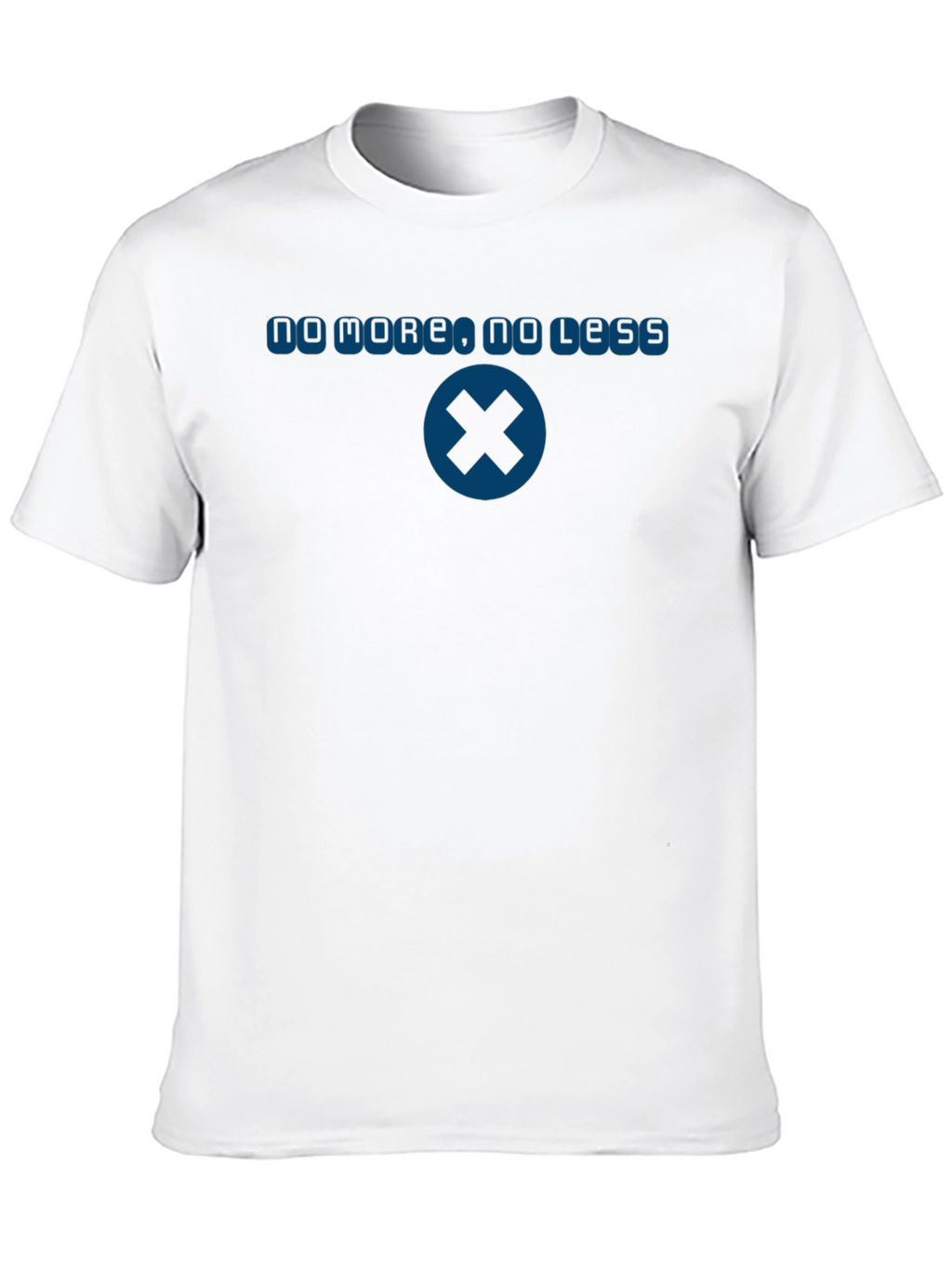 No More No Less Blue Graphic T-Shirt