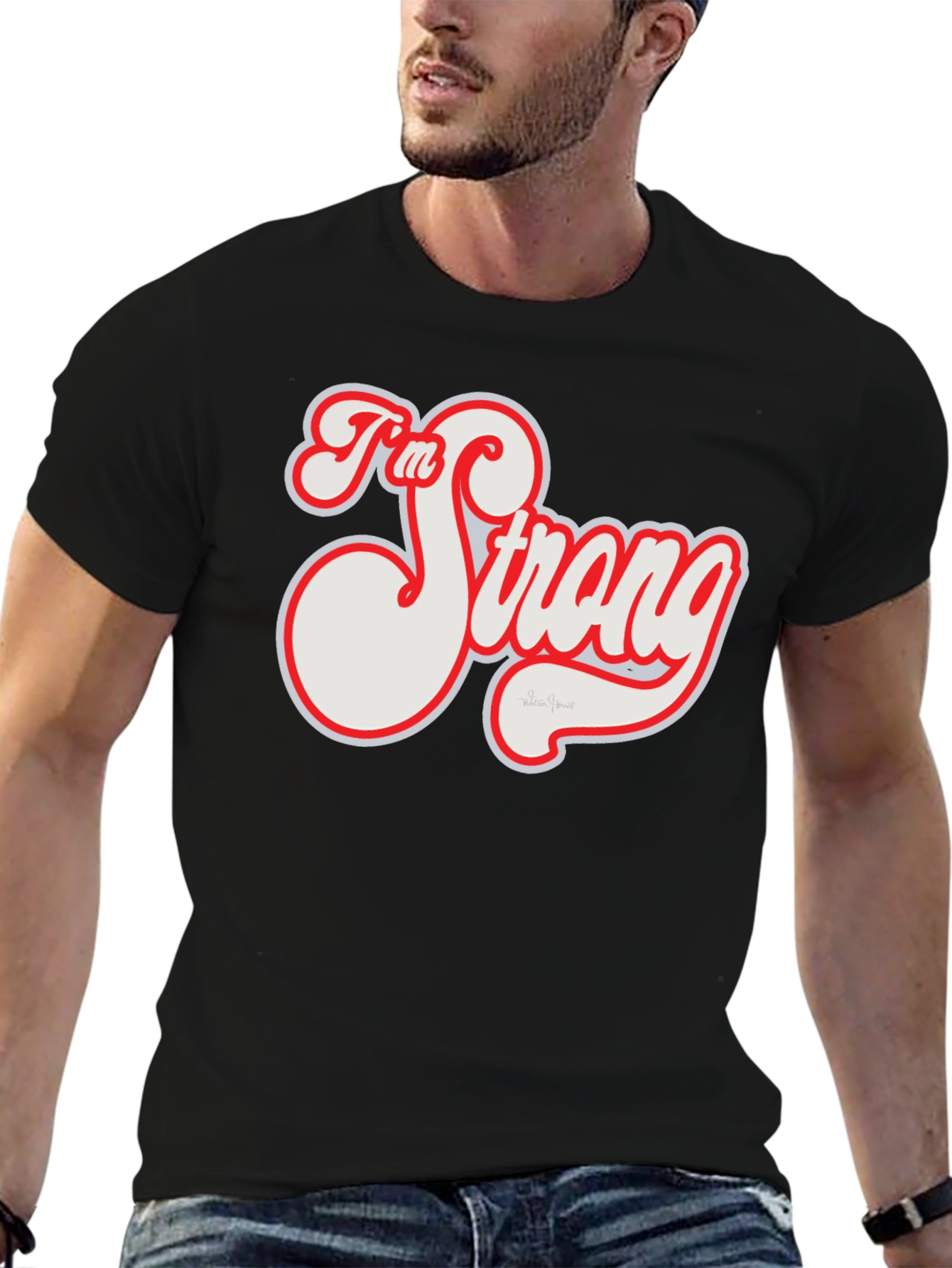 Im Strong Graphic Tee - Black