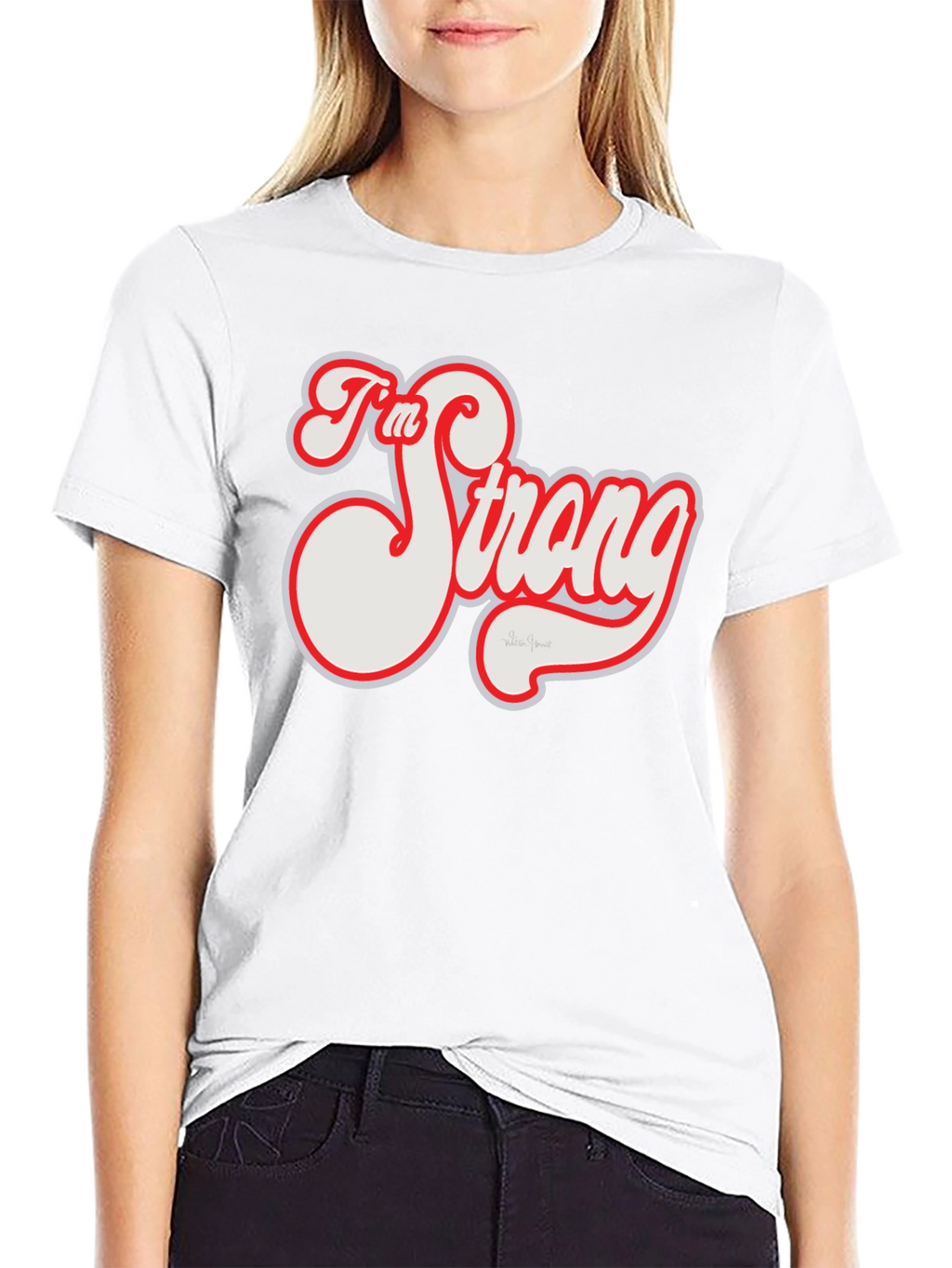 Im Strong Graphic Tee - Black