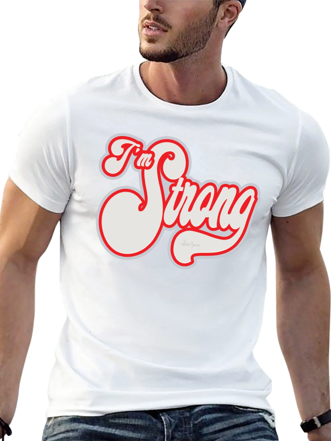 Im Strong Graphic Tee - Black