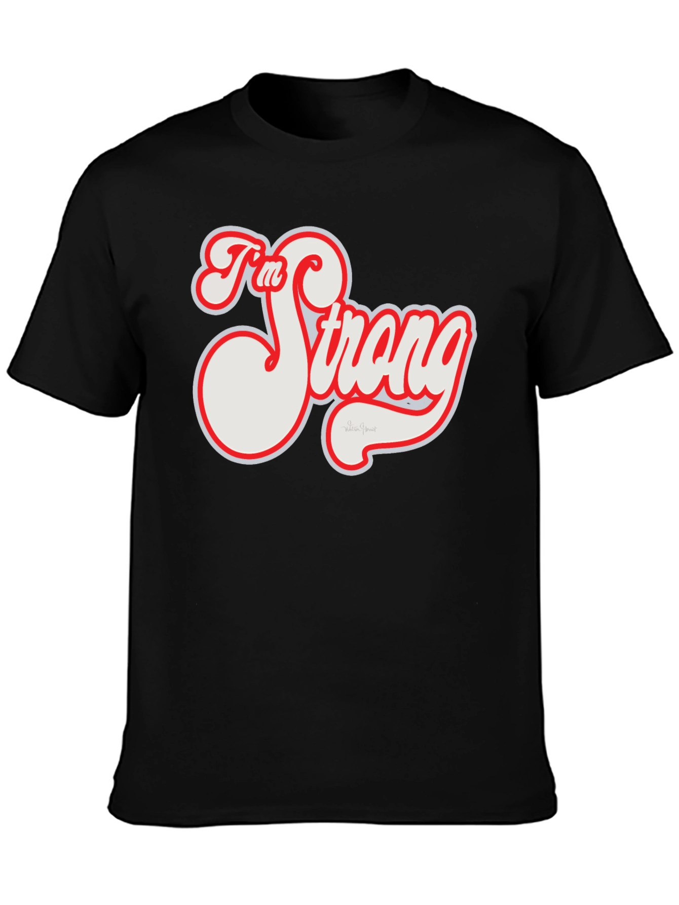 Im Strong Graphic Tee - Black