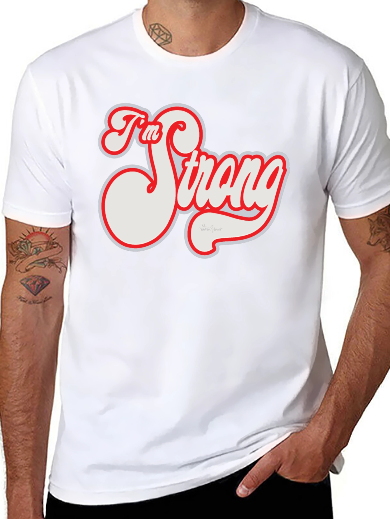 Im Strong Graphic Tee - Black