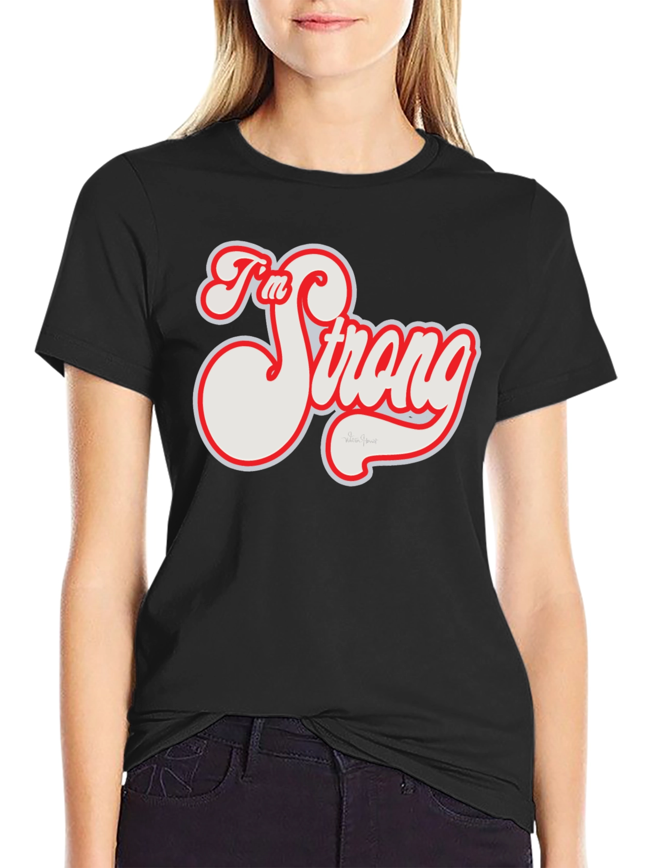 Im Strong Graphic Tee - Black