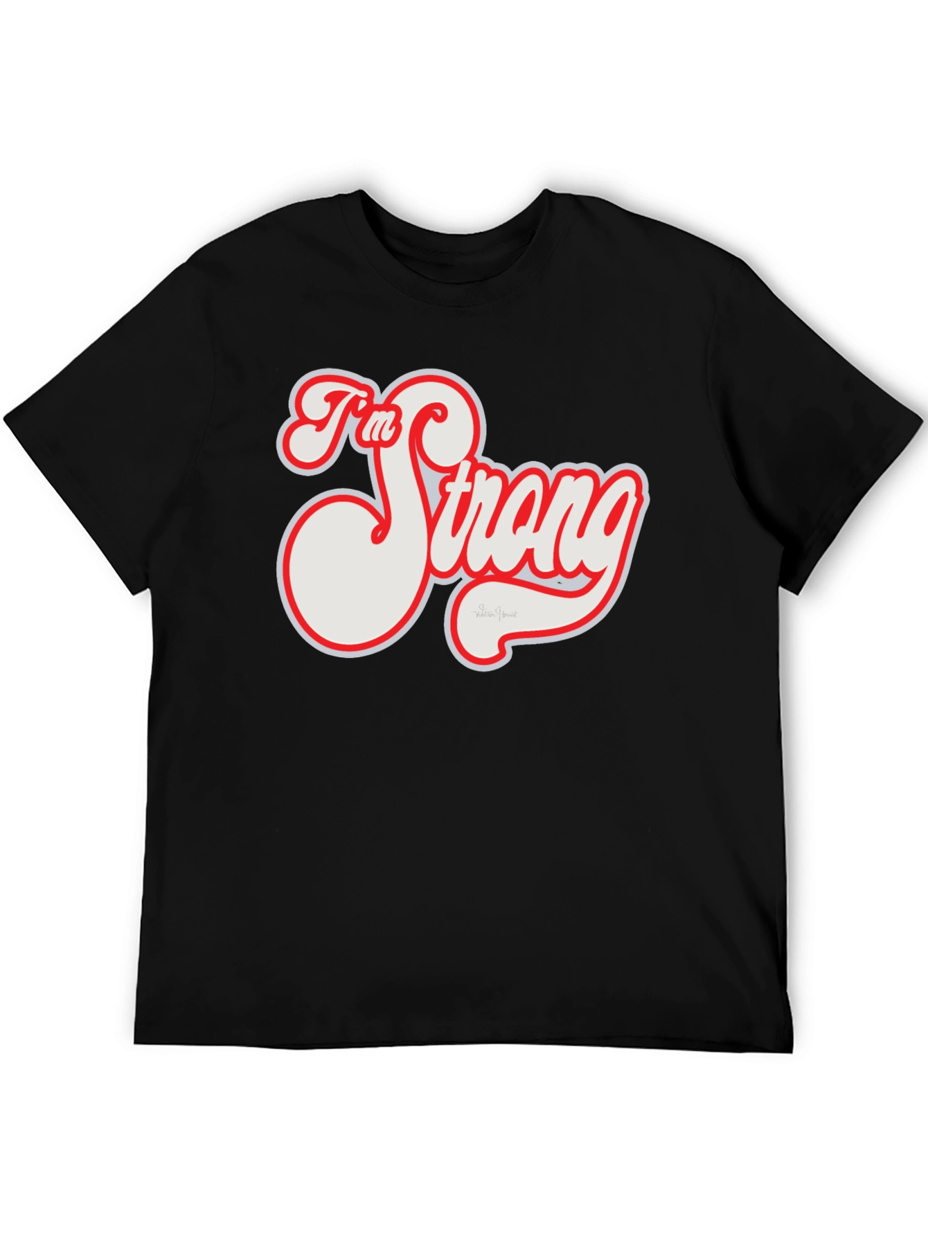 Im Strong Graphic Tee - Black
