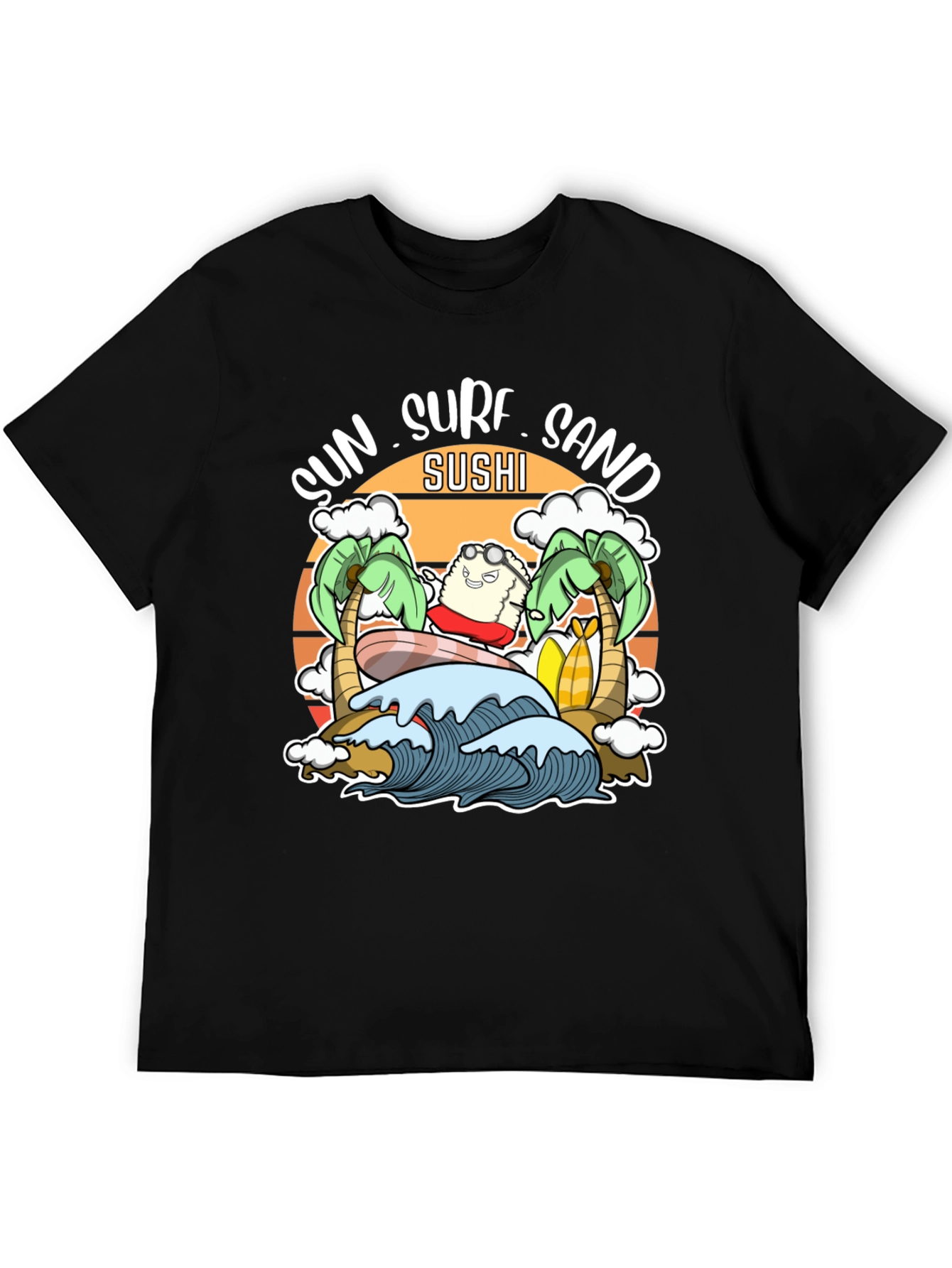 Sun Surf Sand Sushi T-Shirt