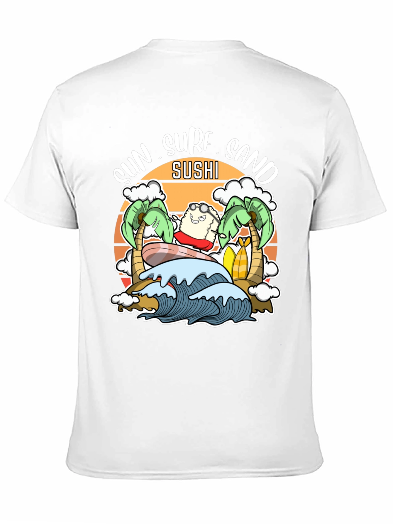 Sun Surf Sand Sushi T-Shirt