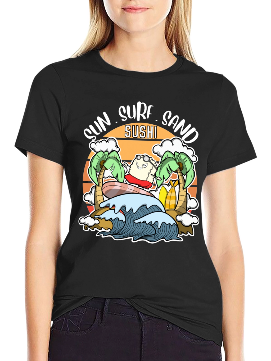 Sun Surf Sand Sushi T-Shirt