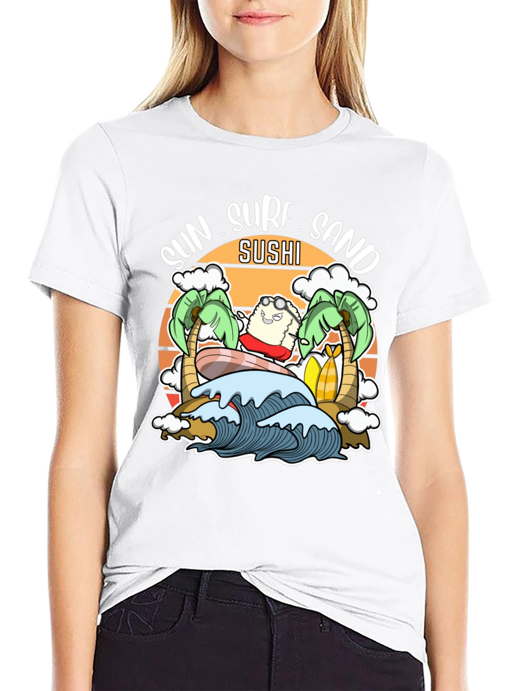 Sun Surf Sand Sushi T-Shirt