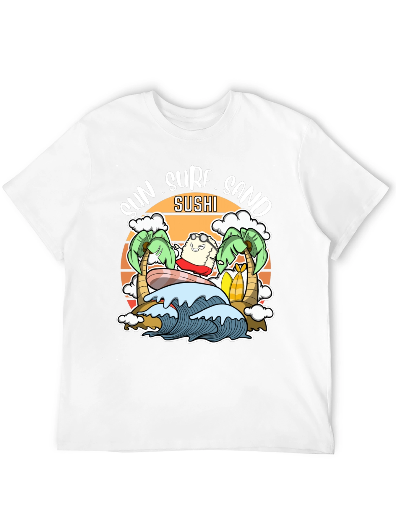 Sun Surf Sand Sushi T-Shirt