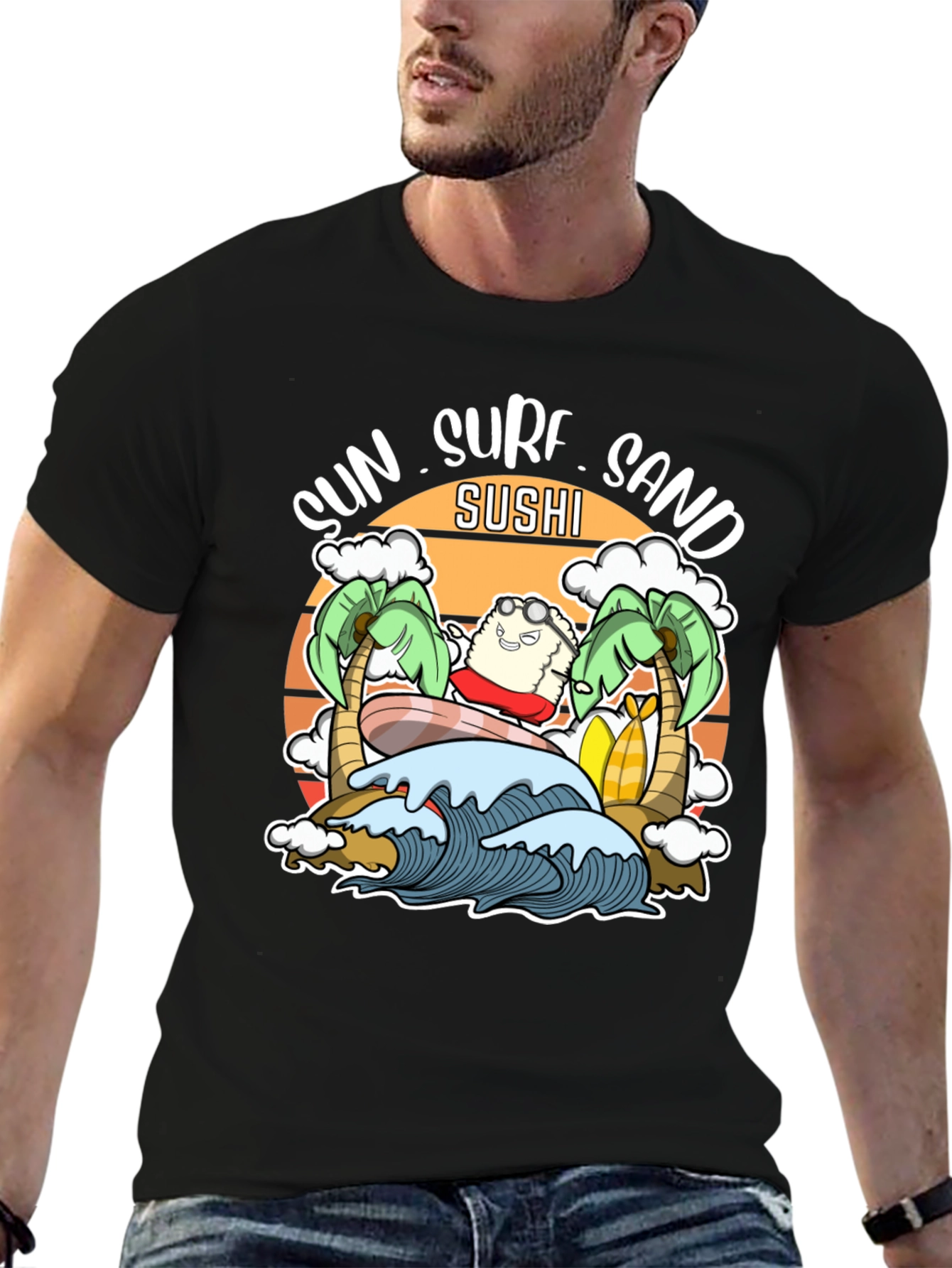 Sun Surf Sand Sushi T-Shirt
