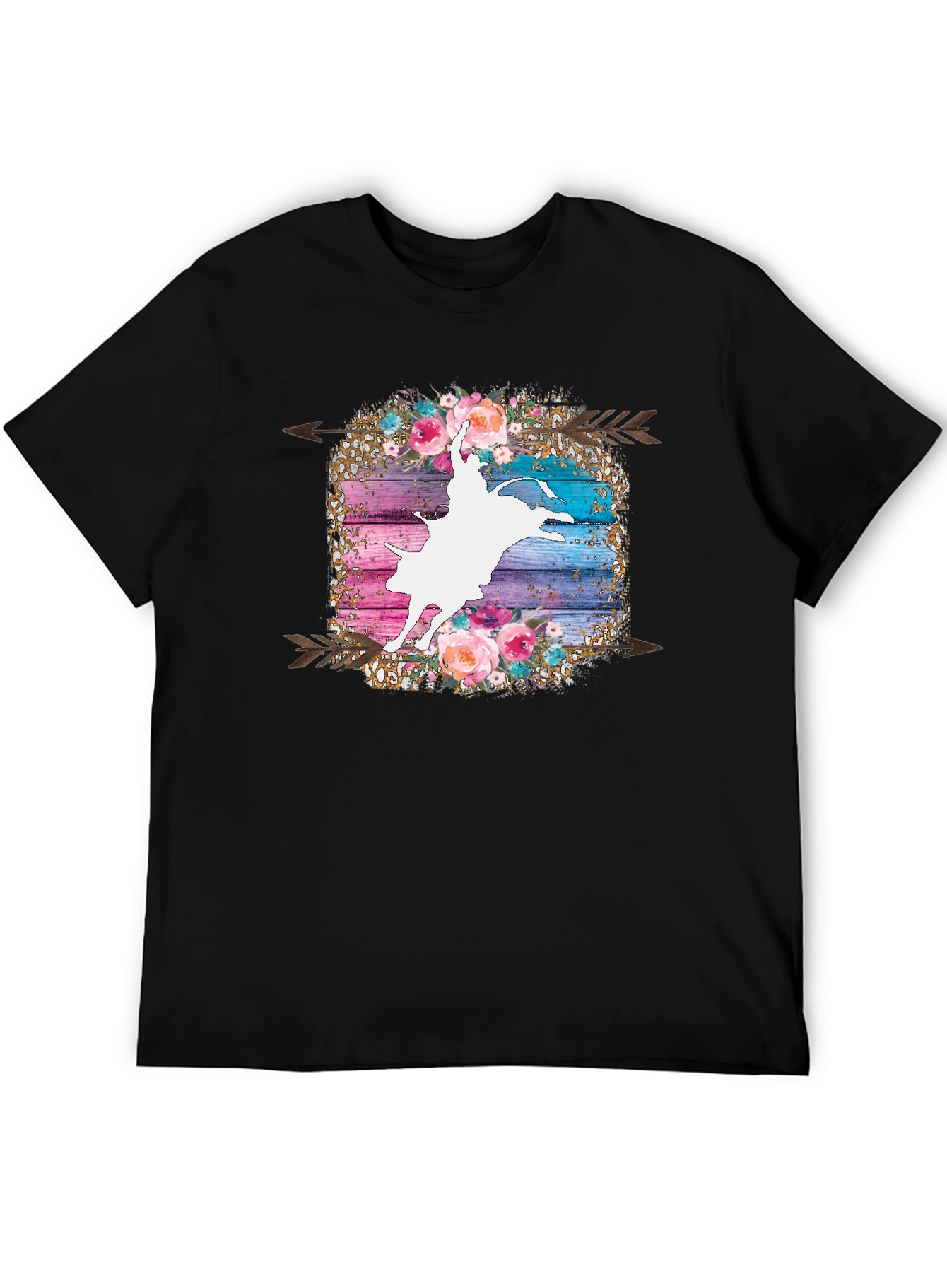 Rodeo Rider Floral Graphic T-Shirt