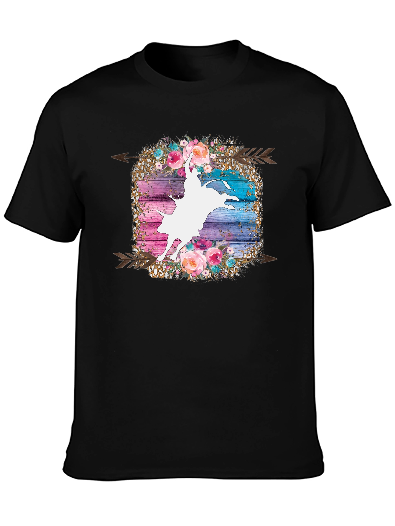 Rodeo Rider Floral Graphic T-Shirt