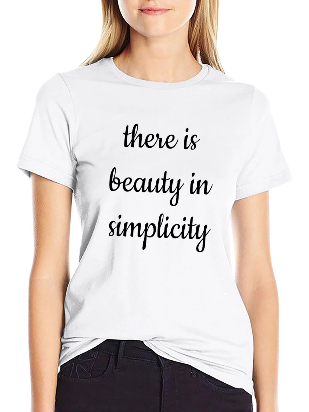 Beauty in Simplicity Black T-Shirt