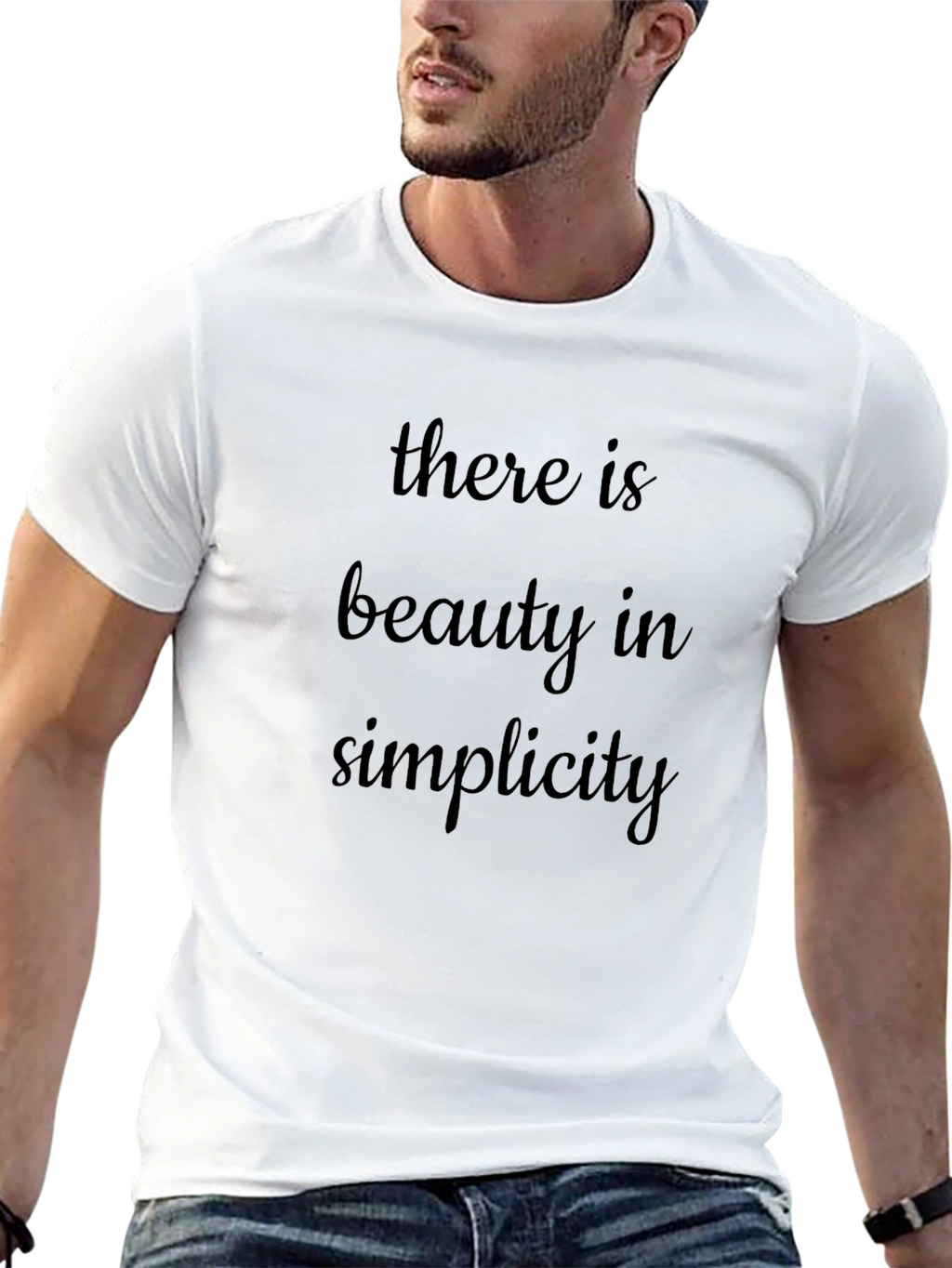 Beauty in Simplicity Black T-Shirt