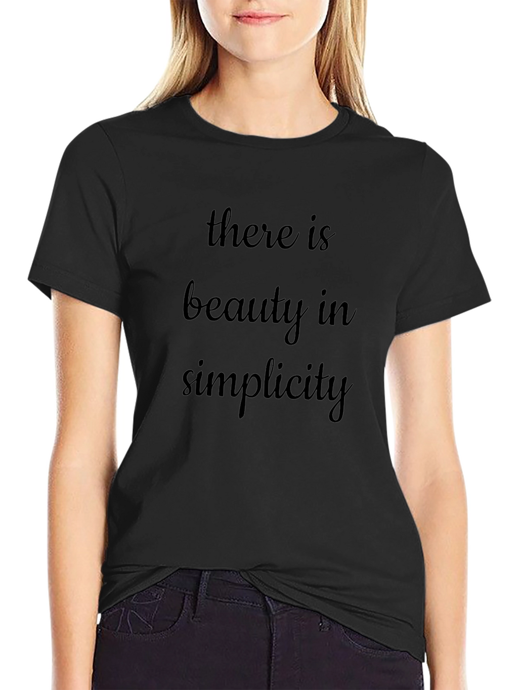 Beauty in Simplicity Black T-Shirt