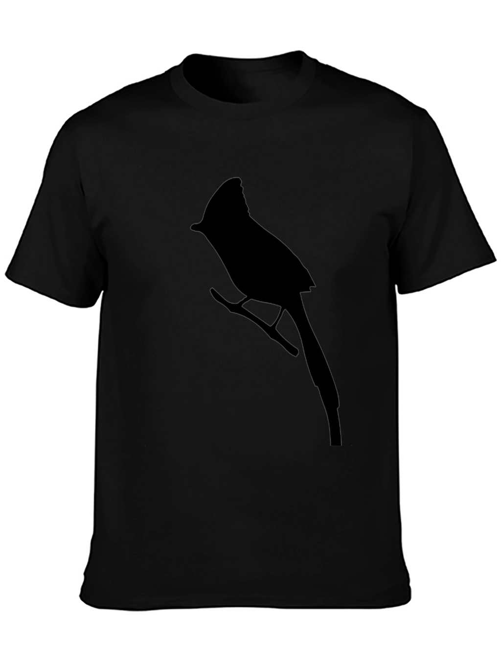 Cardinal Bird Black T-Shirt - Nature Lovers Tee
