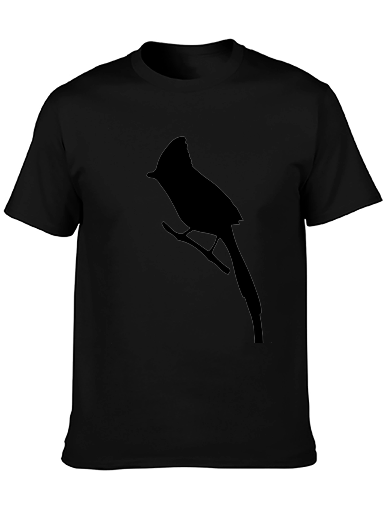 Cardinal Bird Black T-Shirt - Nature Lovers Tee