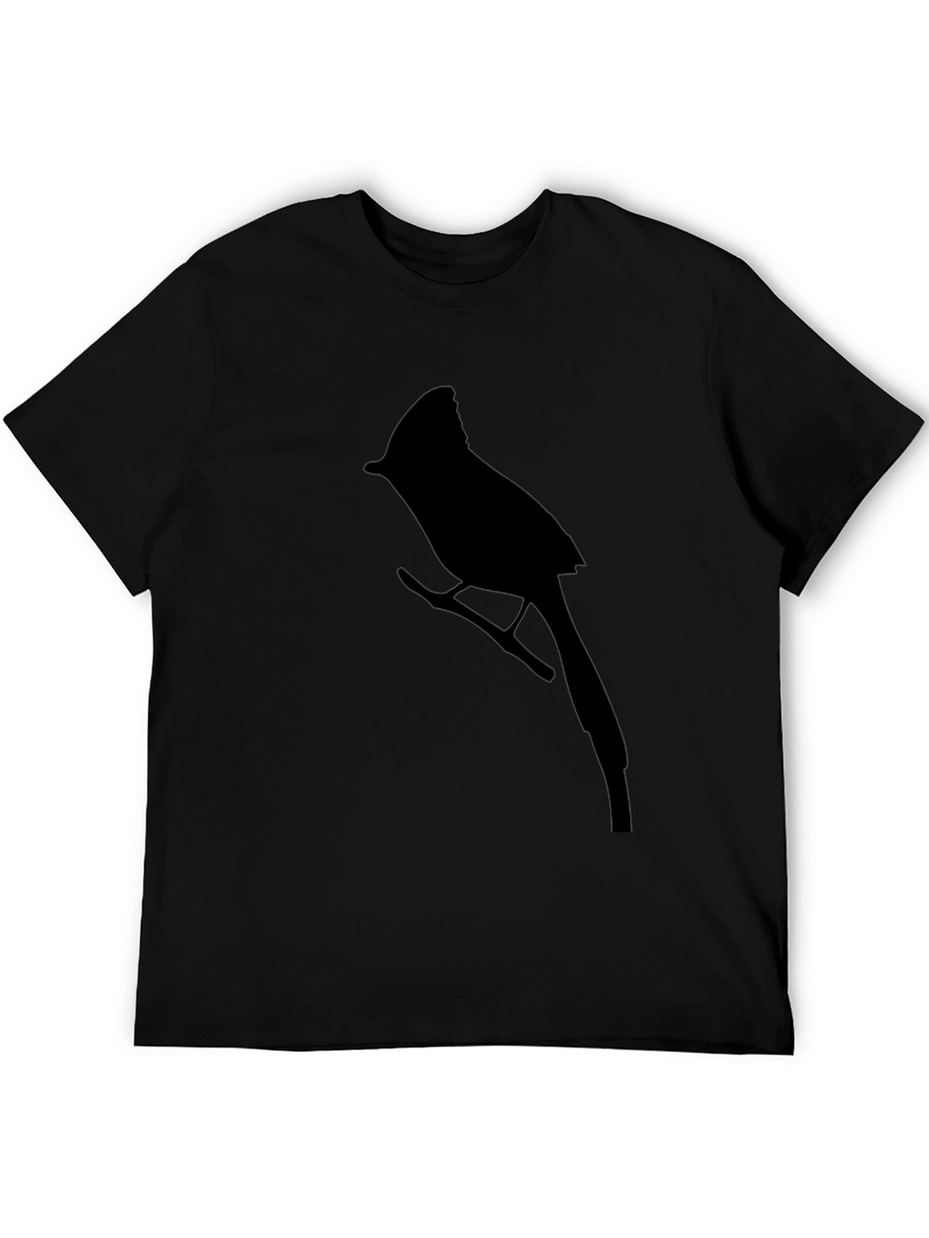 Cardinal Bird Black T-Shirt - Nature Lovers Tee