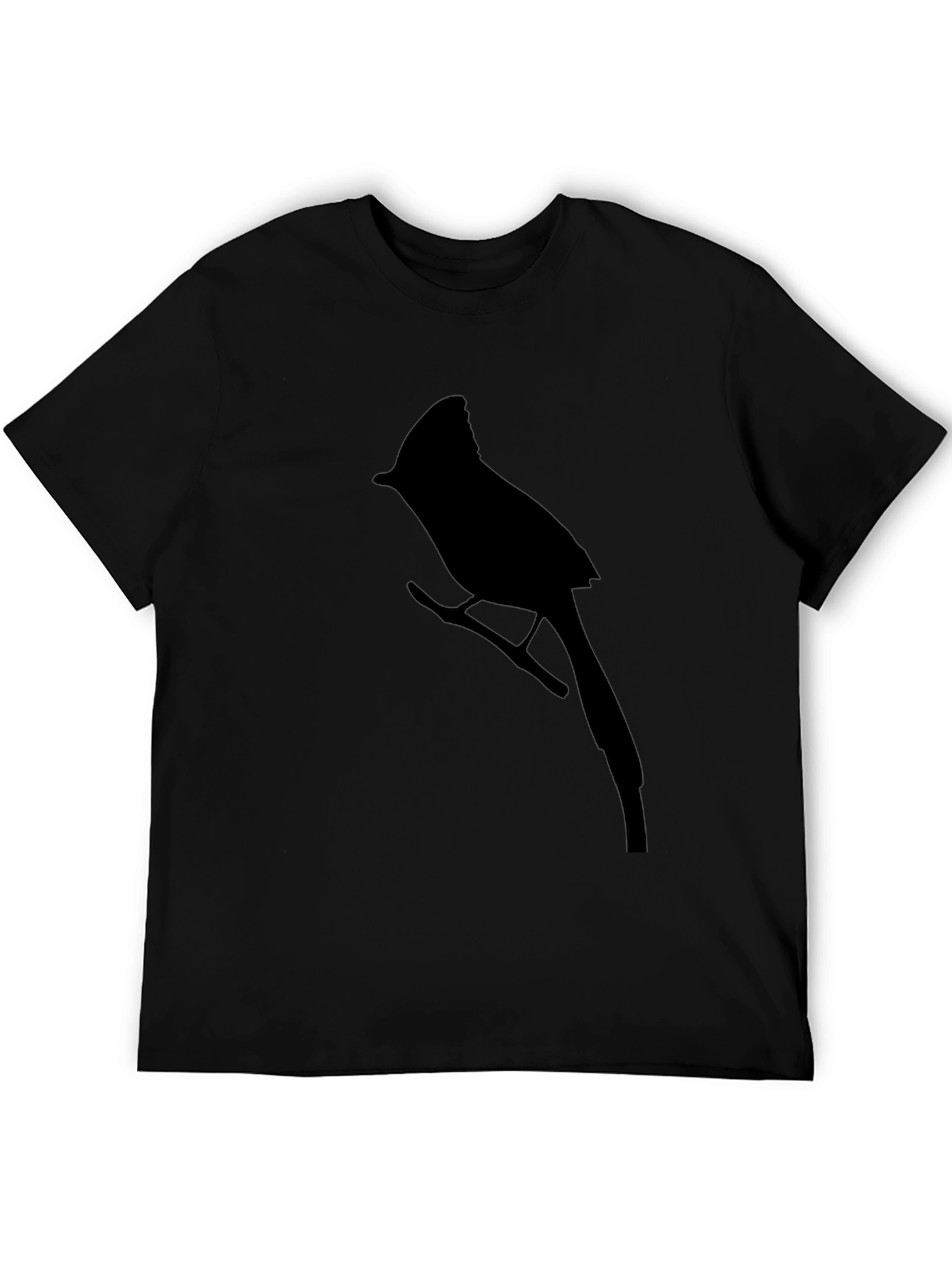 Cardinal Bird Black T-Shirt - Nature Lovers Tee