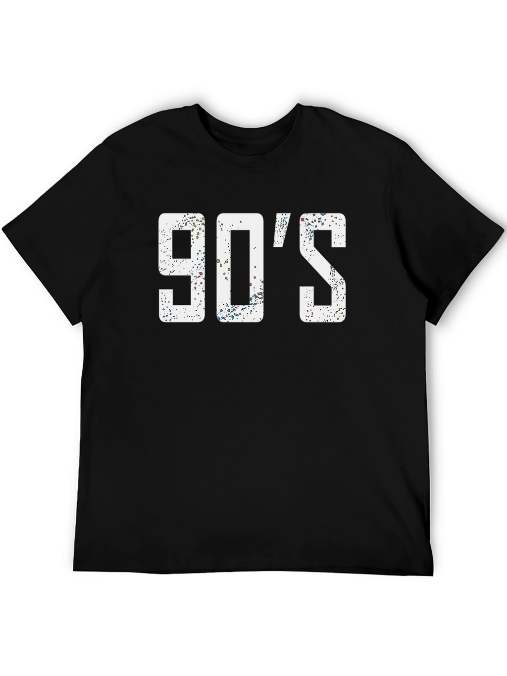90s Throwback Graphic Tee - Black
