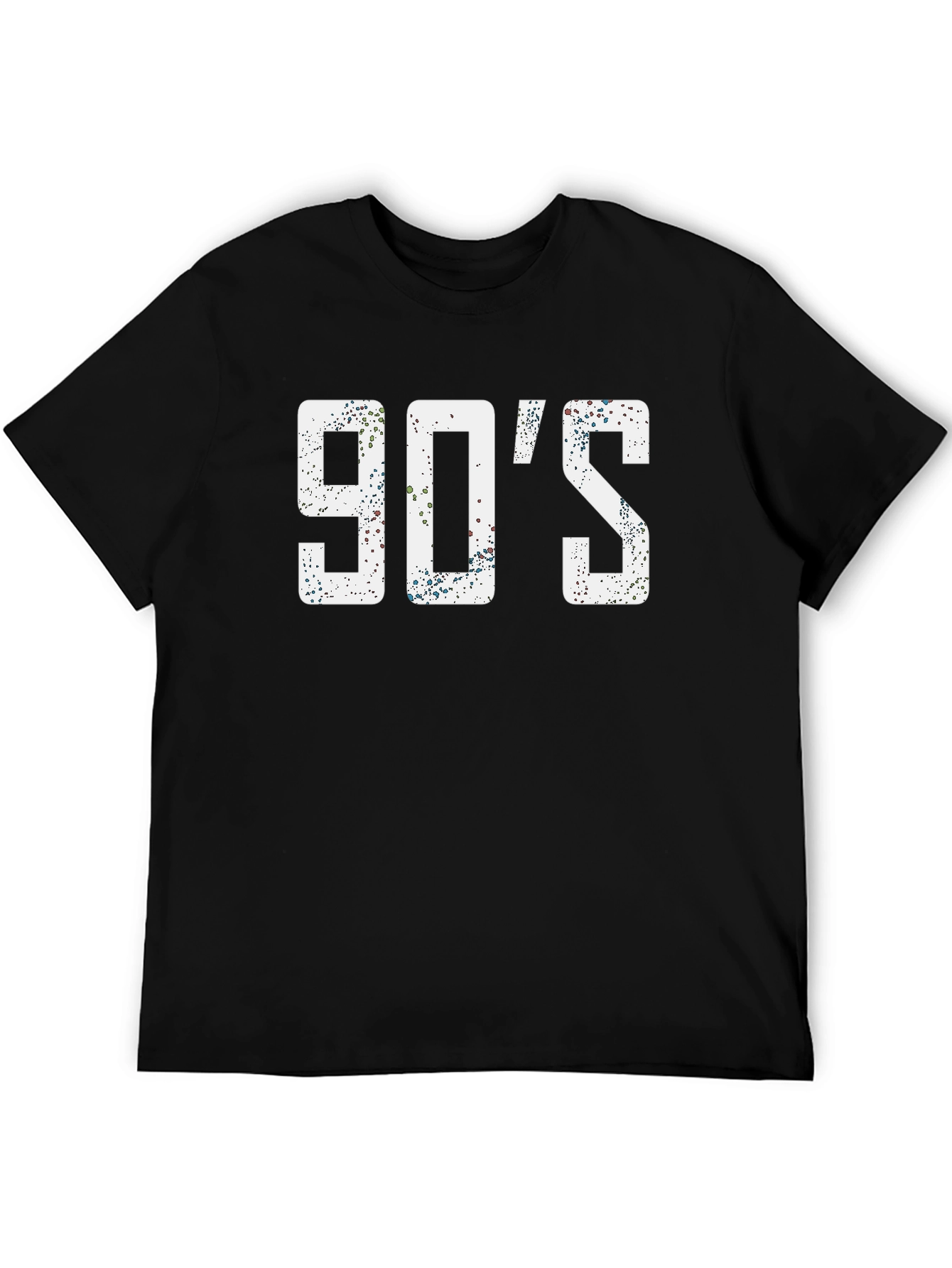 90s Throwback Graphic Tee - Black