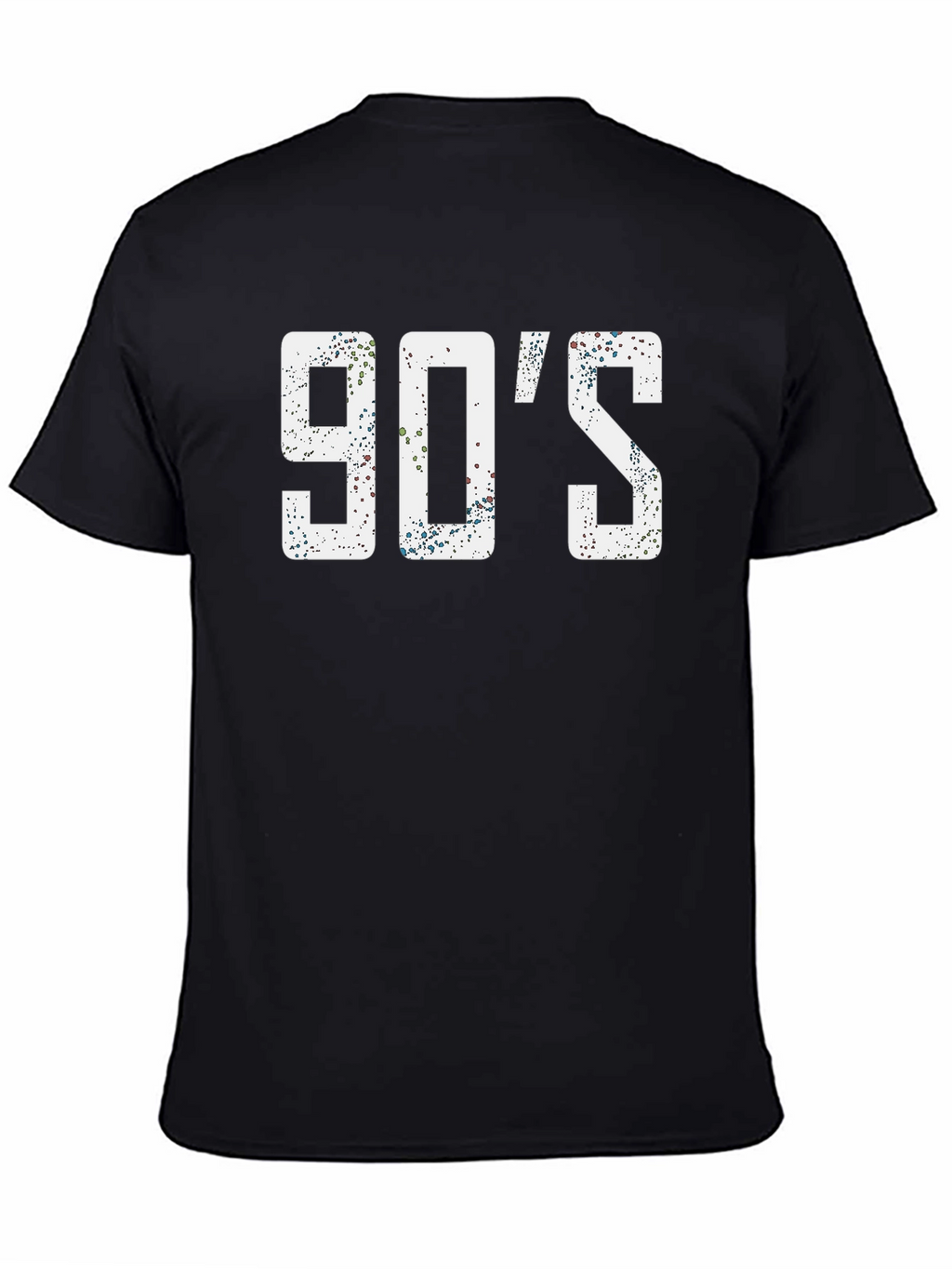 90s Throwback Graphic Tee - Black