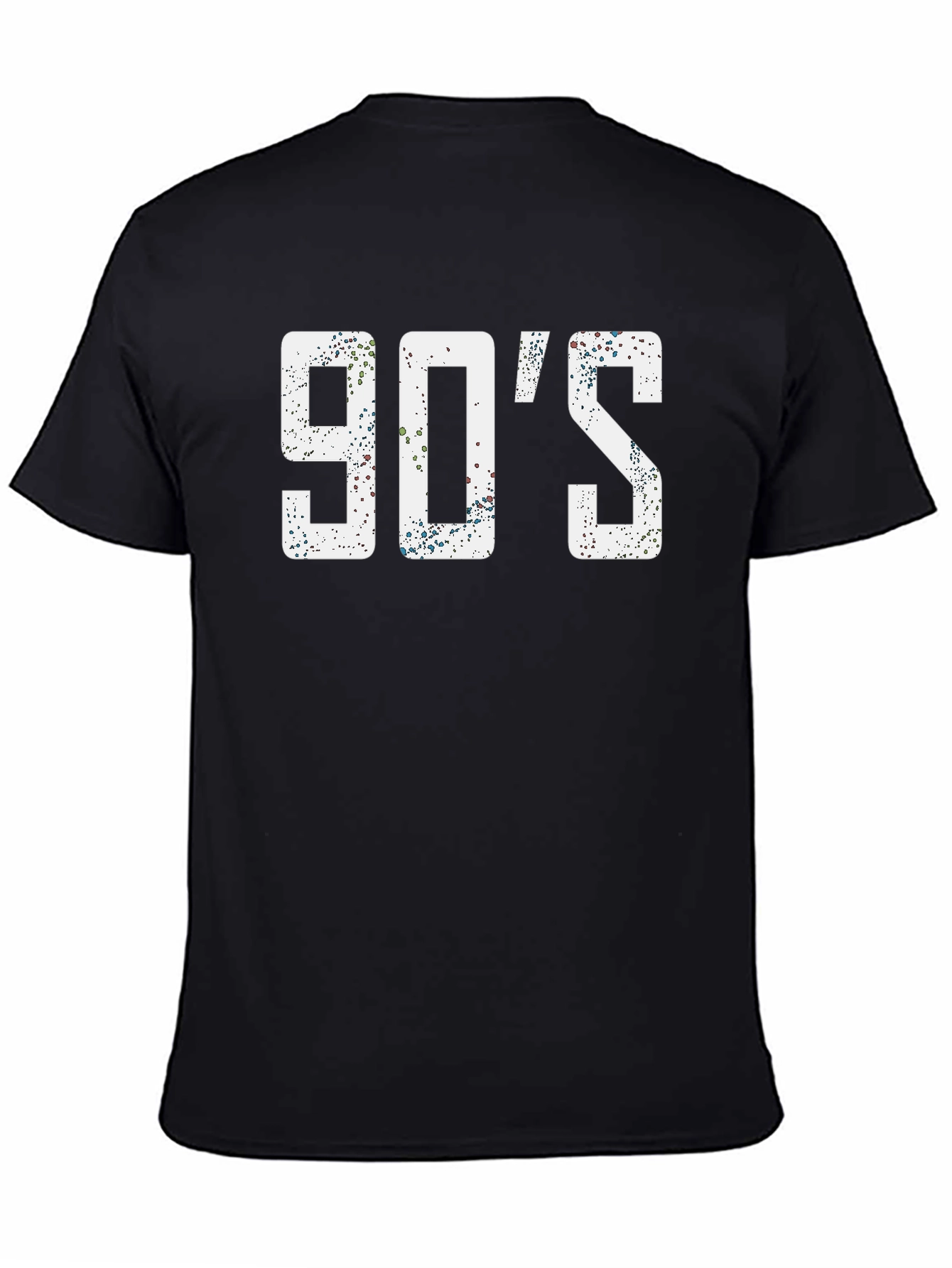 90s Throwback Graphic Tee - Black