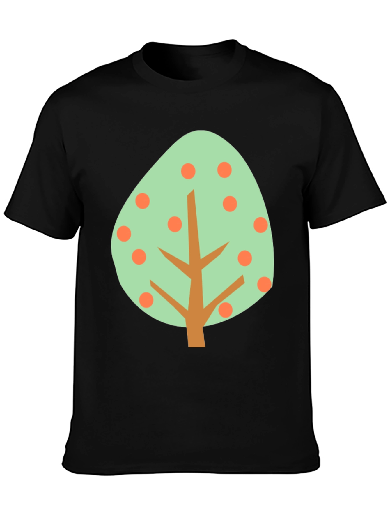 Abstract Tree Graphic Tee - Casual Style