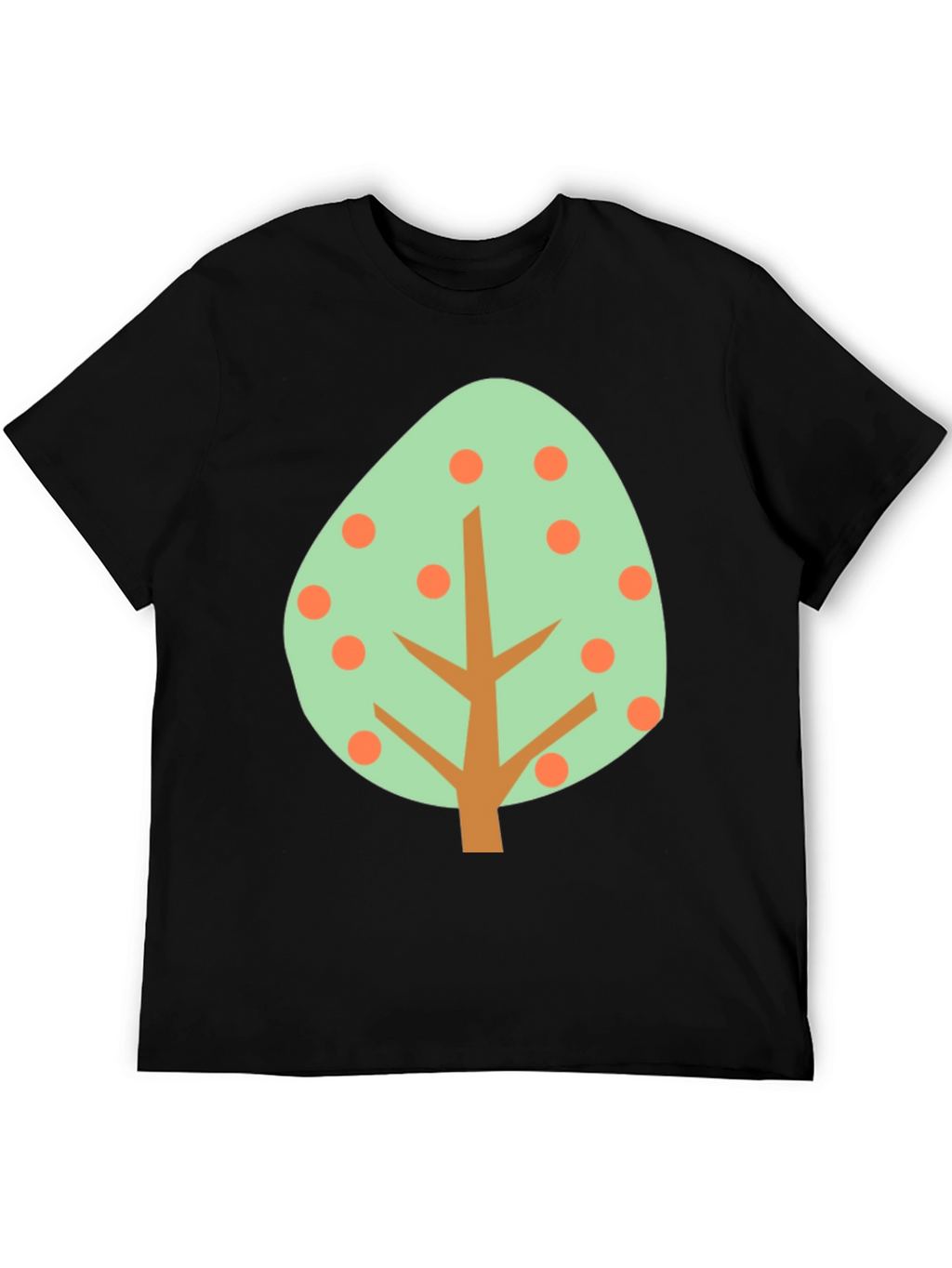Abstract Tree Graphic Tee - Casual Style