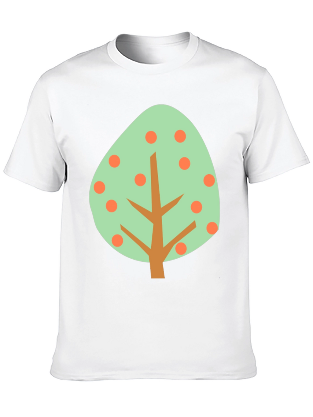 Abstract Tree Graphic Tee - Casual Style