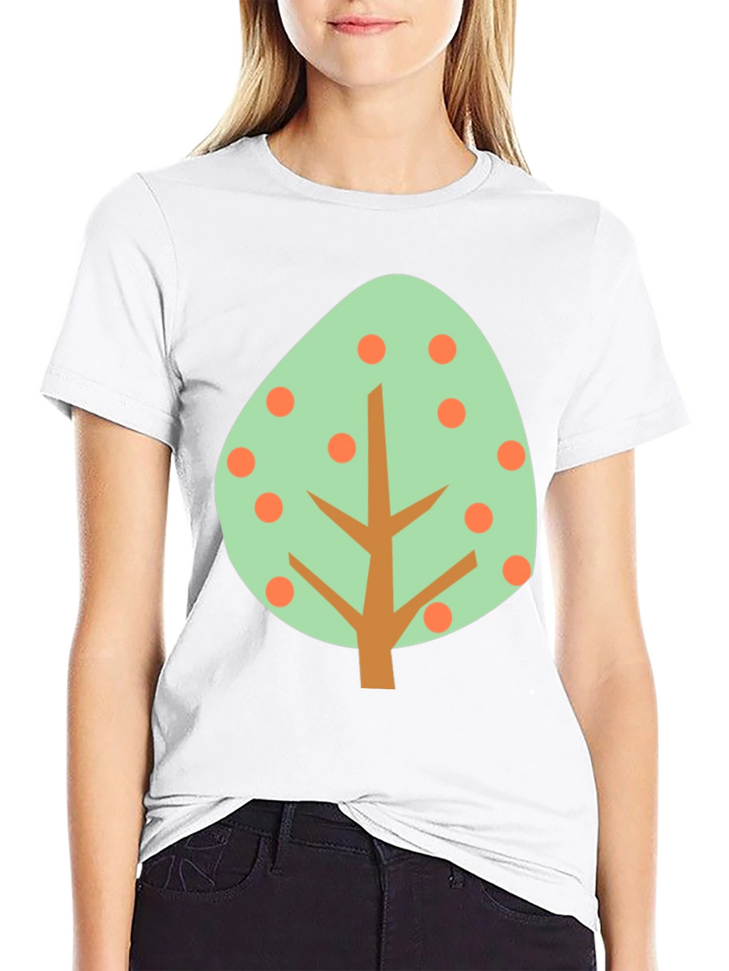 Abstract Tree Graphic Tee - Casual Style