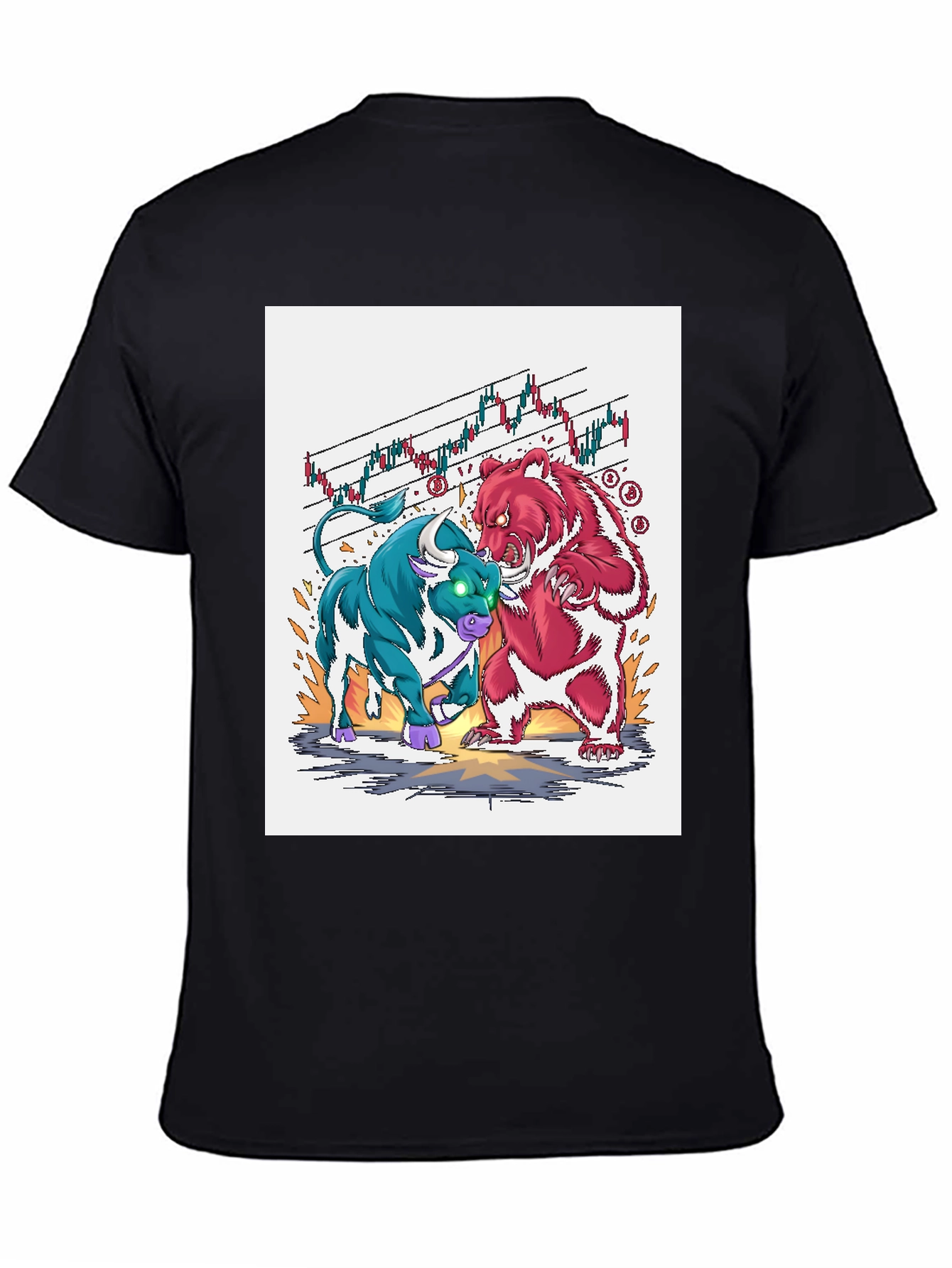 Bull vs Bear Market T-Shirt - Investor Graphic Tee