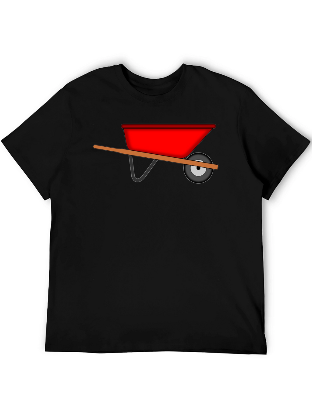 Wheelbarrow Graphic Tee - Black Cotton Casual