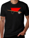Wheelbarrow Graphic Tee - Black Cotton Casual
