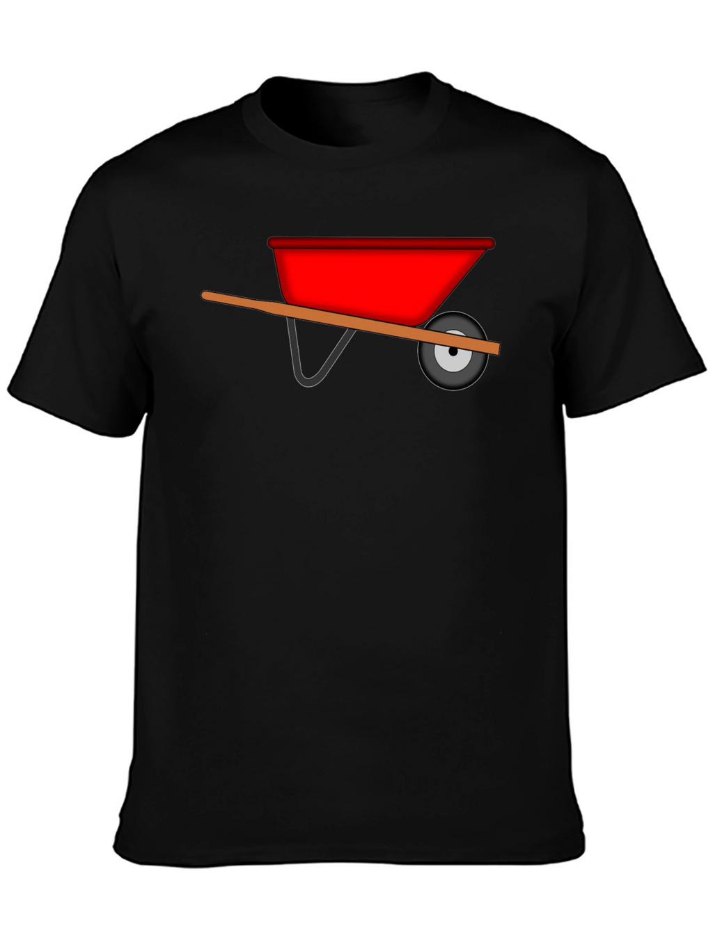 Wheelbarrow Graphic Tee - Black Cotton Casual