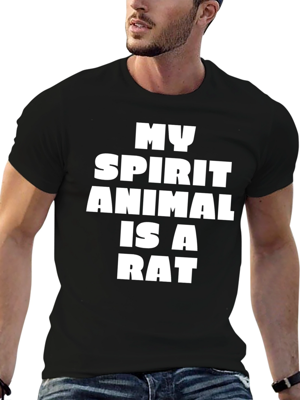 Rat Spirit Animal T-Shirt Funny Graphic Tee