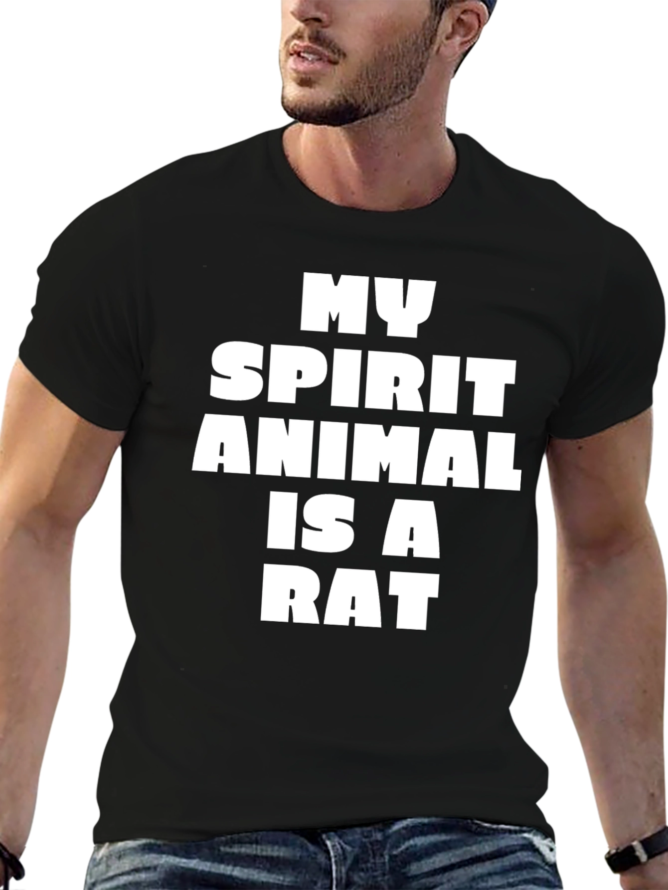 Rat Spirit Animal T-Shirt Funny Graphic Tee