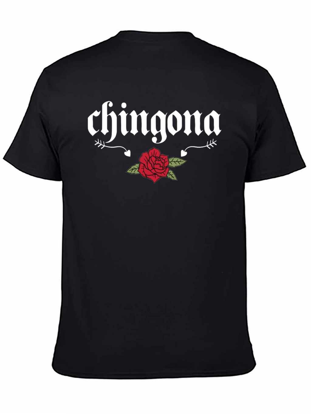 Chingona Rose Graphic Tee - Bold & Stylish