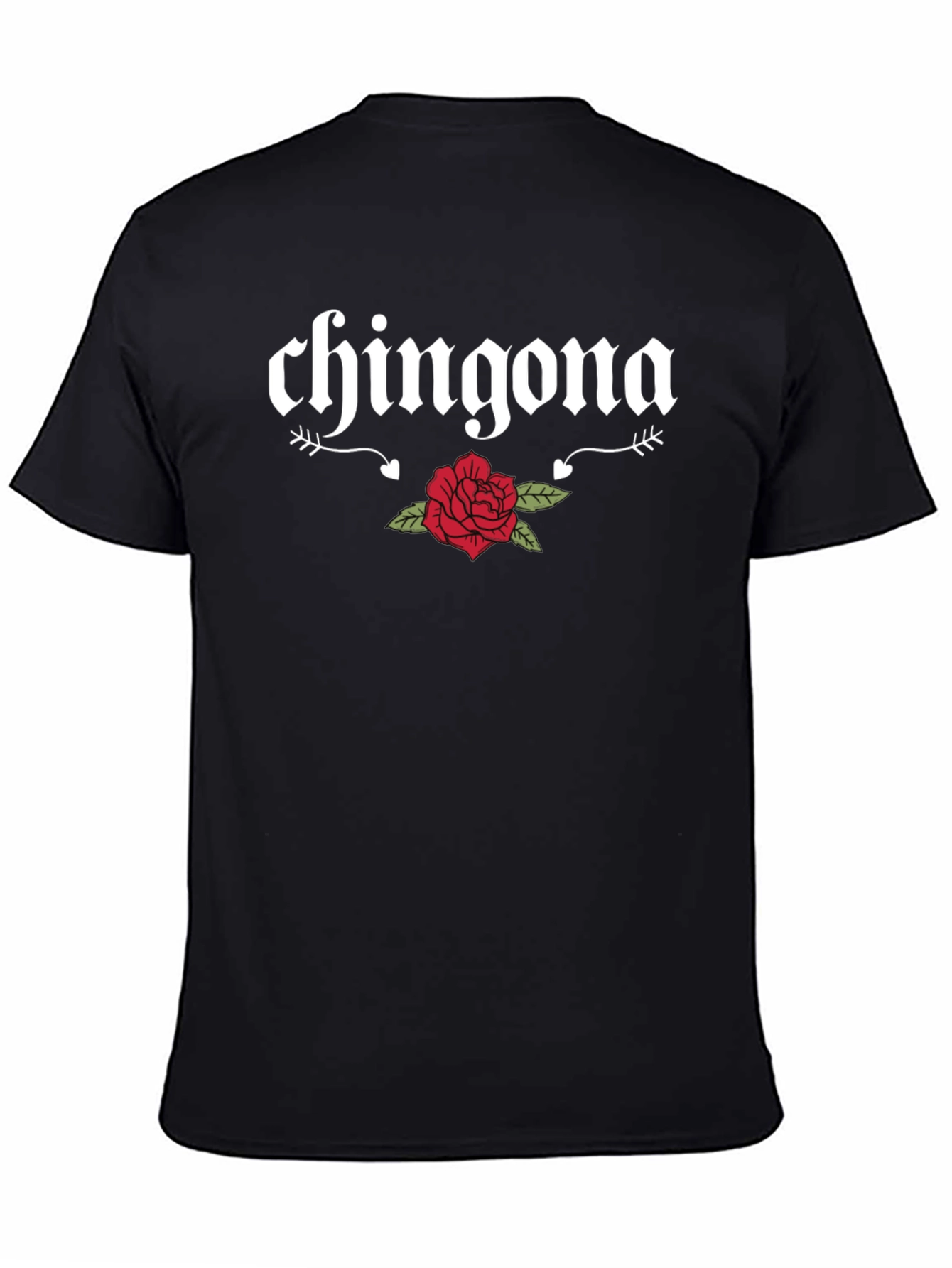 Chingona Rose Graphic Tee - Bold & Stylish