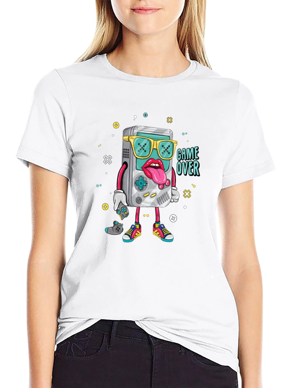 Game Over Graphic Black T-Shirt