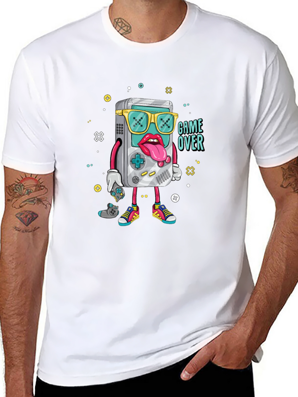 Game Over Graphic Black T-Shirt