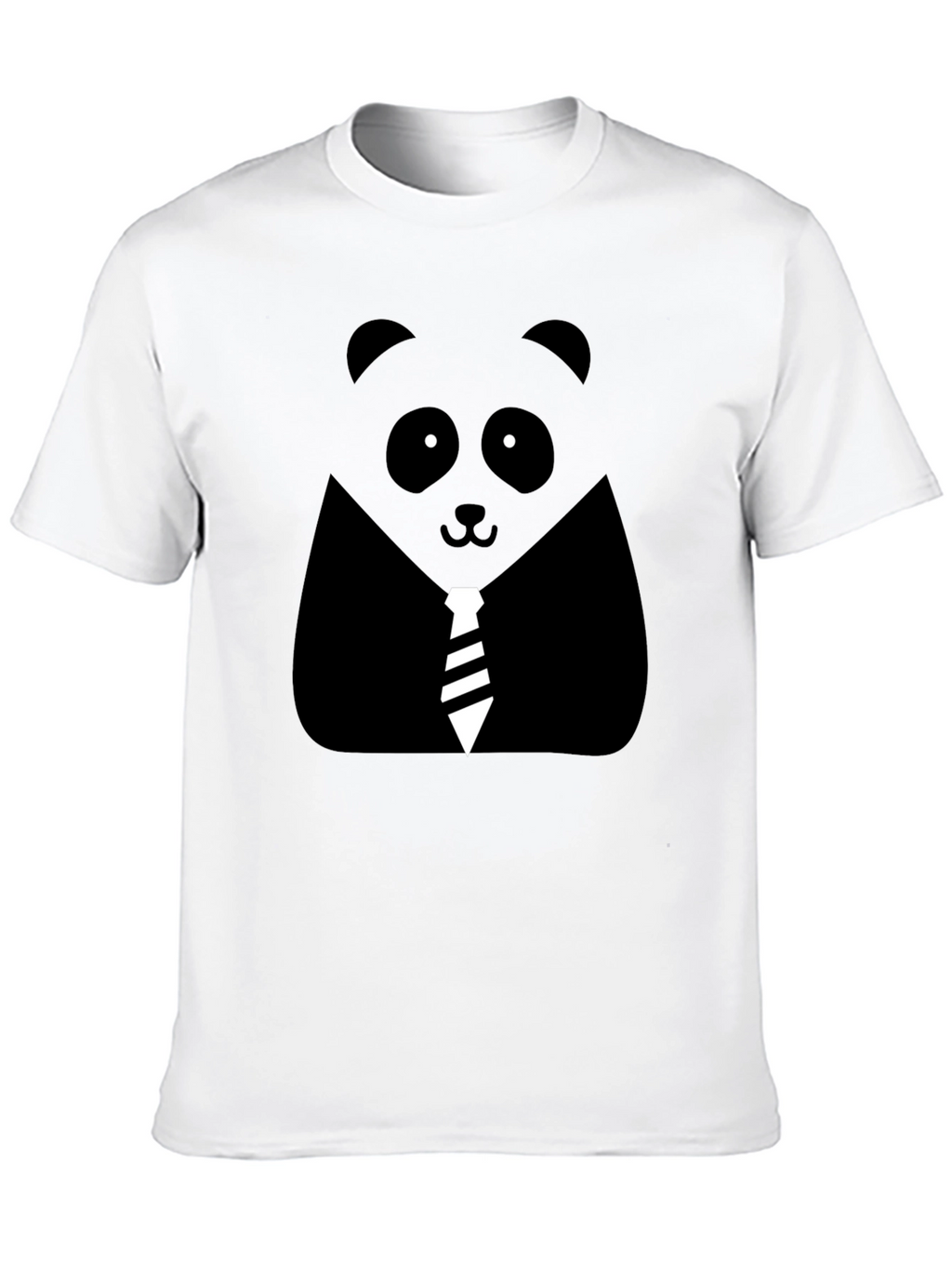 Panda Tie Black T-Shirt