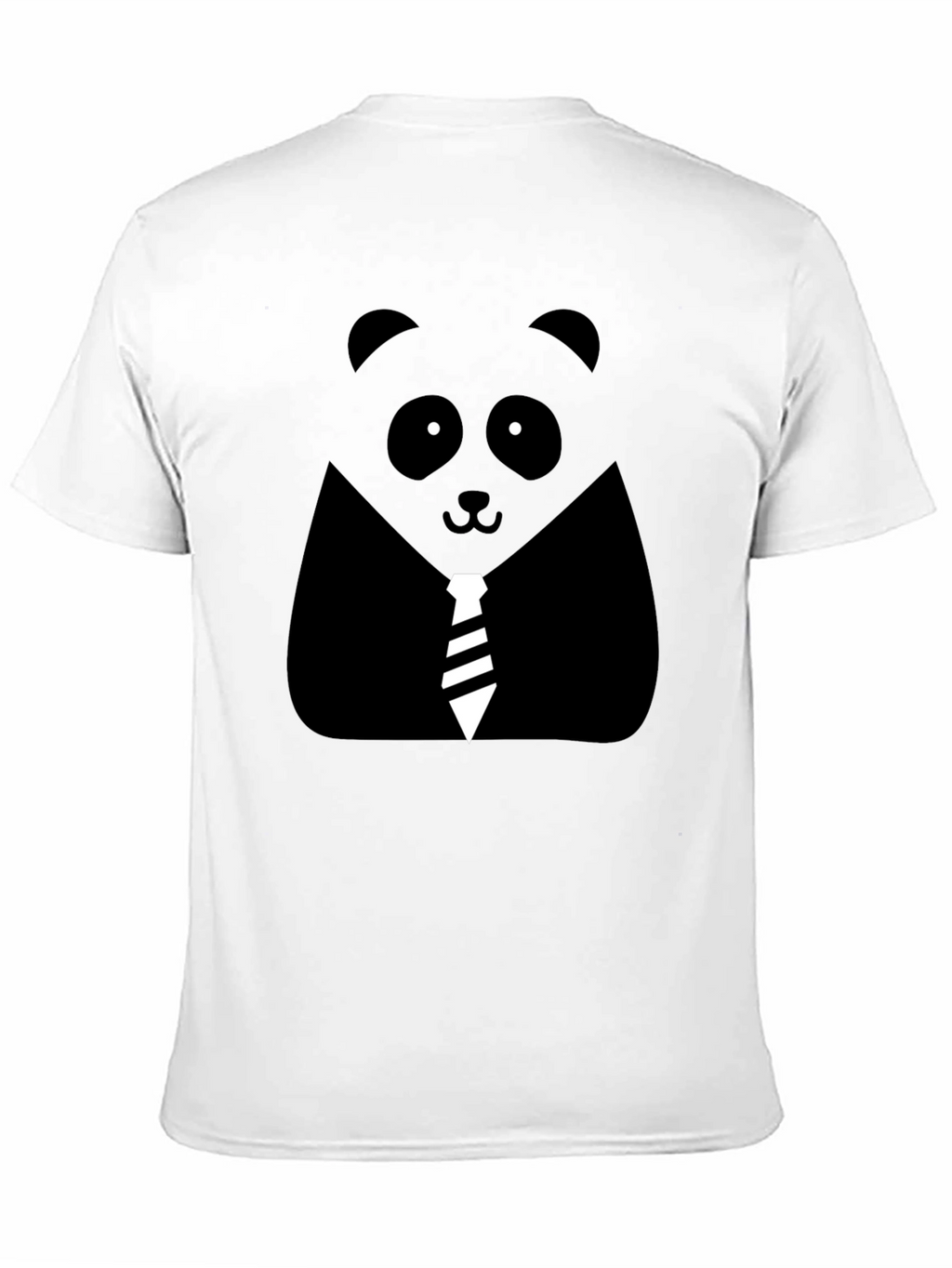 Panda Tie Black T-Shirt