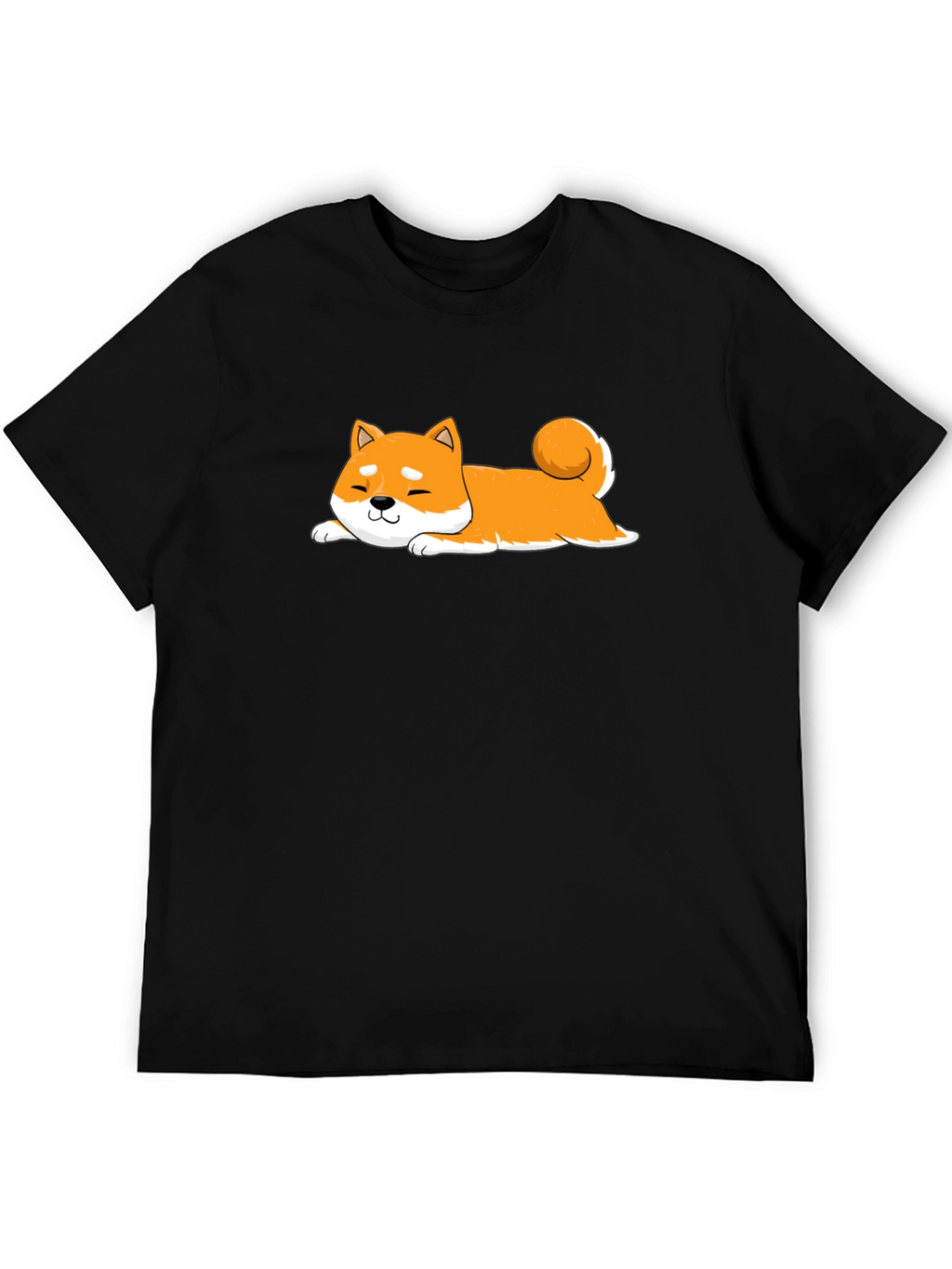 Shiba Inu T-Shirt - Black Cotton Dog Tee
