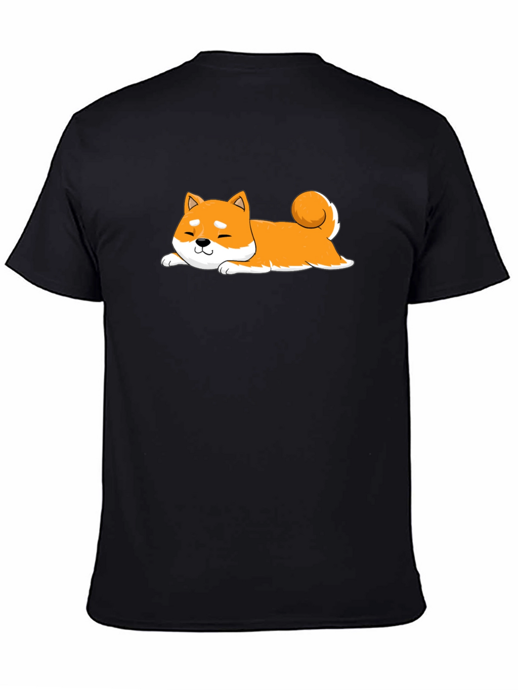 Shiba Inu T-Shirt - Black Cotton Dog Tee